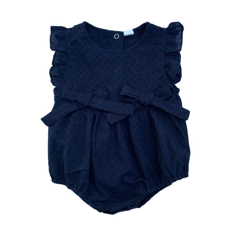 Baby Girl Navy Blue Romper – NectarineKids